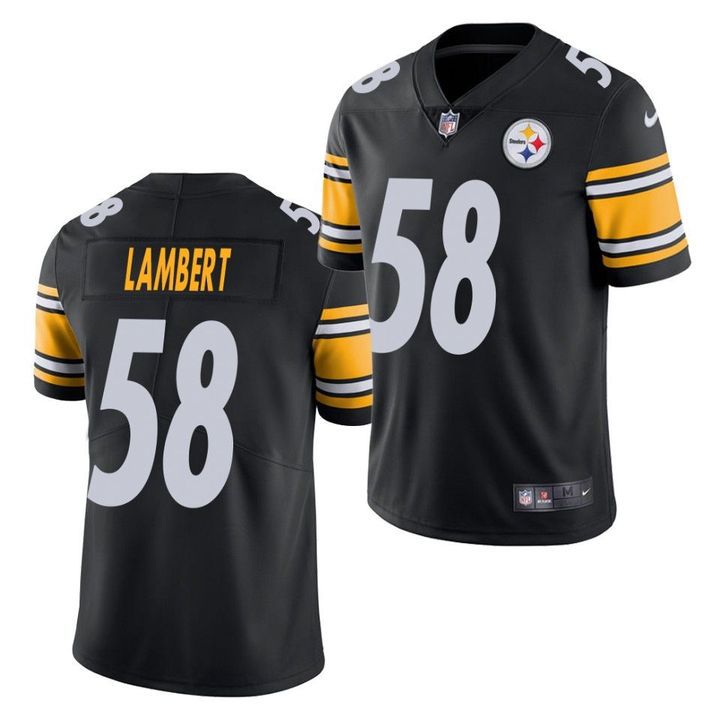 Men Pittsburgh Steelers #58 Jack Lambert Nike Black Limited NFL Jersey->baltimore ravens->NFL Jersey